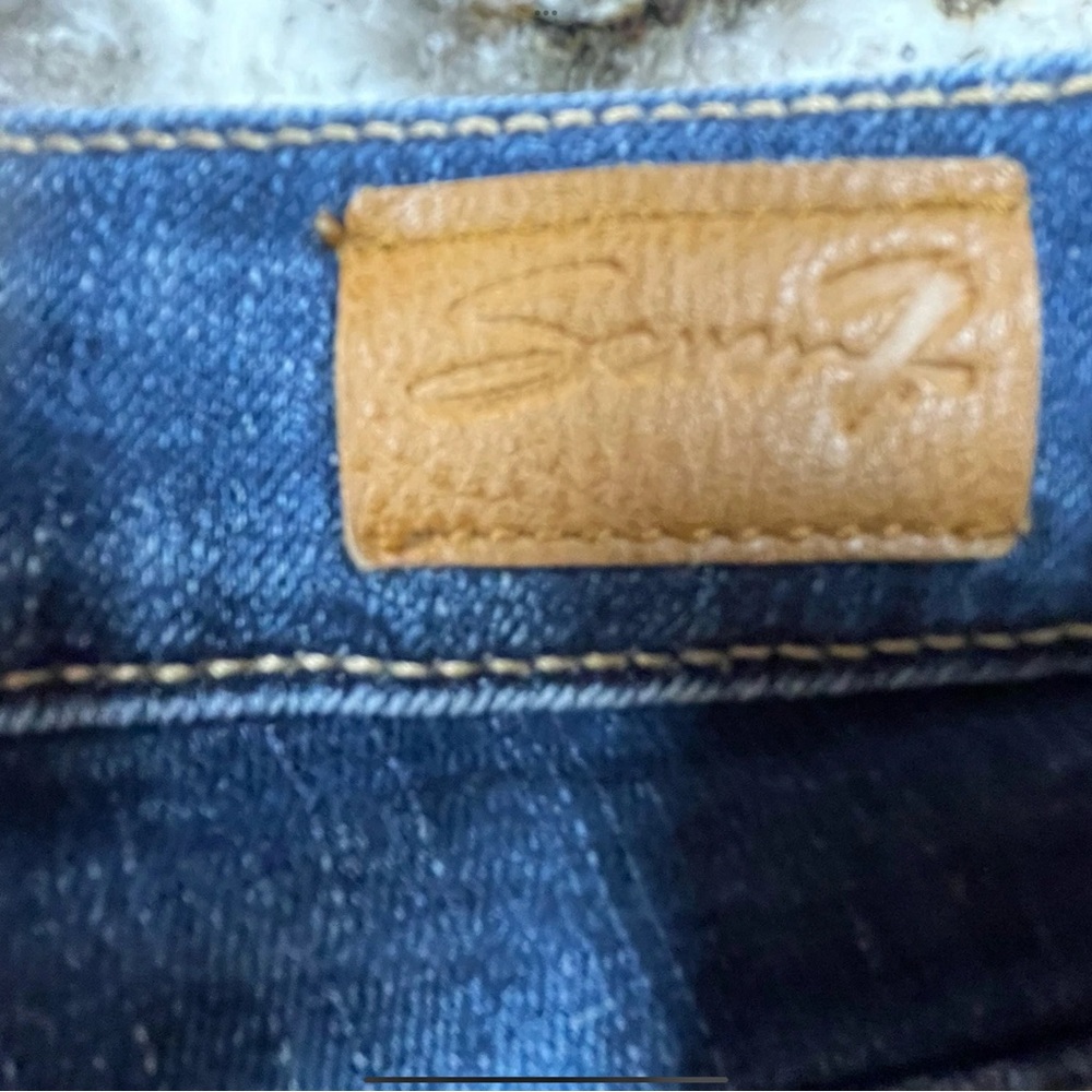 Seven7 Indigo Denim Jean Shorts women’s size 10 - Picture 5 of 9